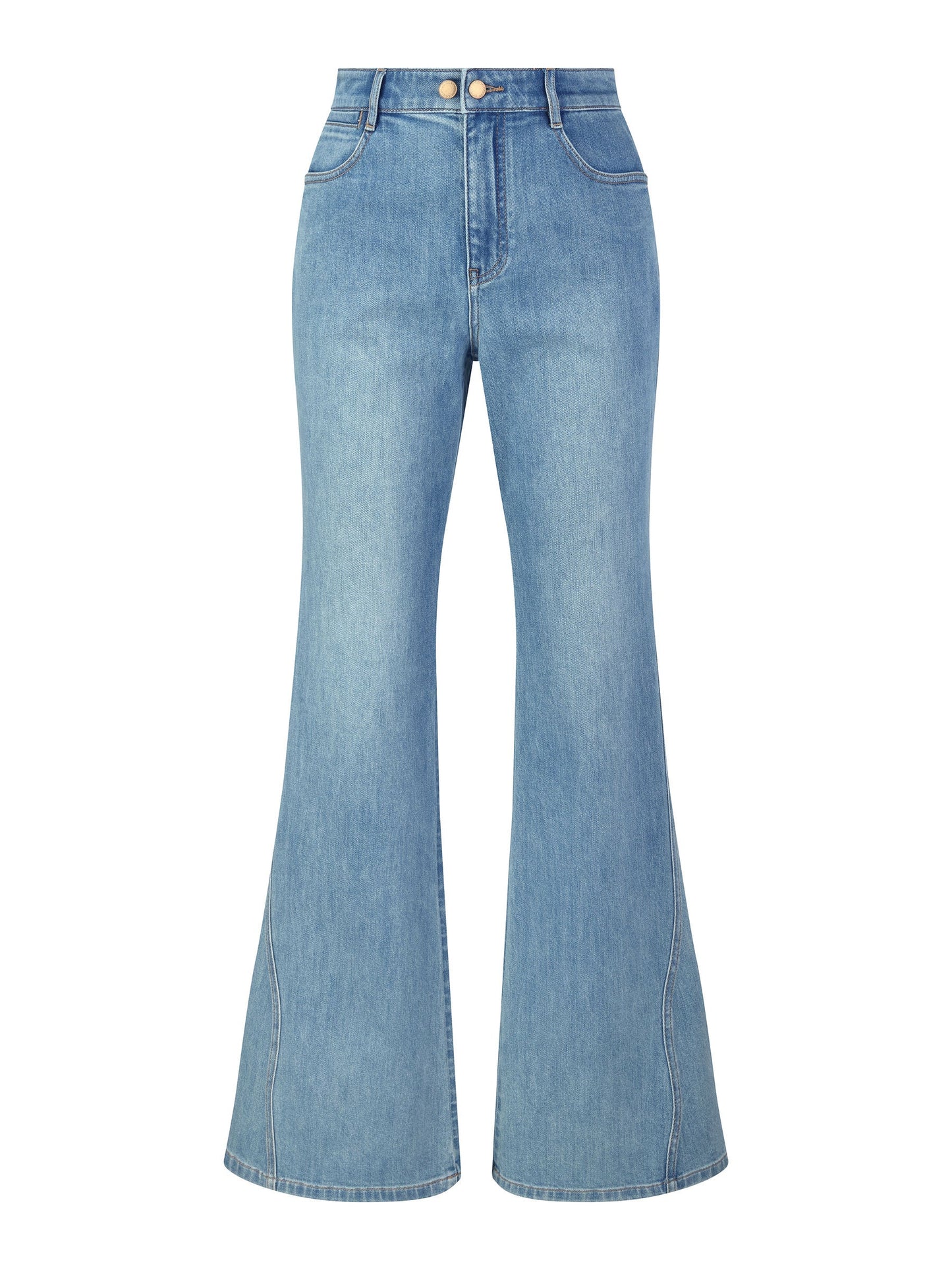 Cotton Denim Stretch Women Flared Jeans