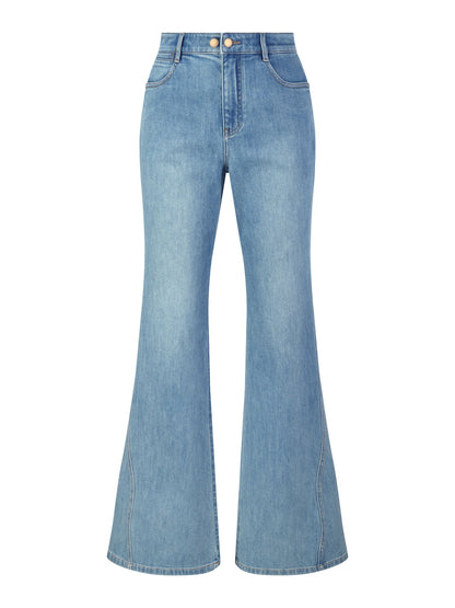 Cotton Denim Stretch Women Flared Jeans