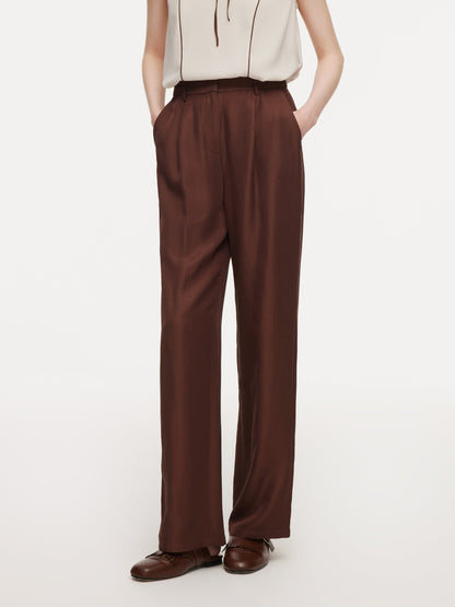 Tencel Acetate Linen Blend Women Pants