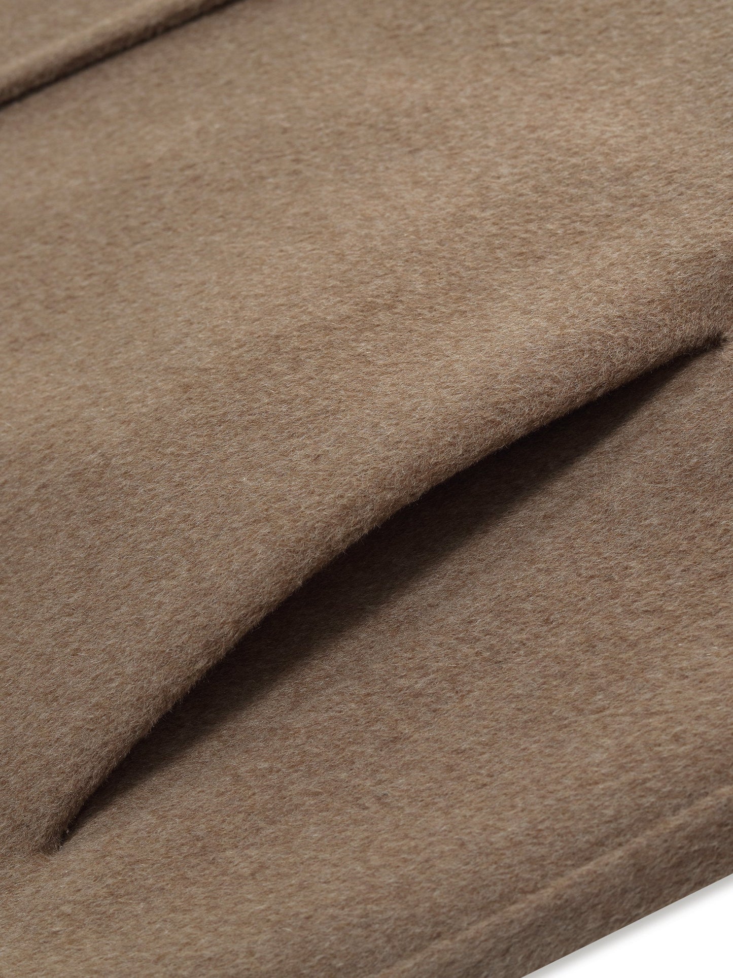 Cashmere Wool Blend Double-Faced Scarf Collar Women Coat