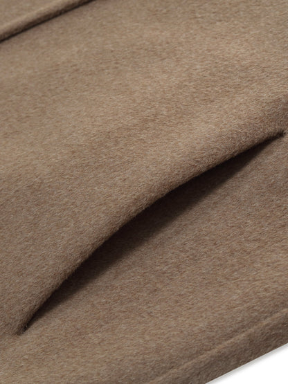 Cashmere Wool Blend Double-Faced Scarf Collar Women Coat