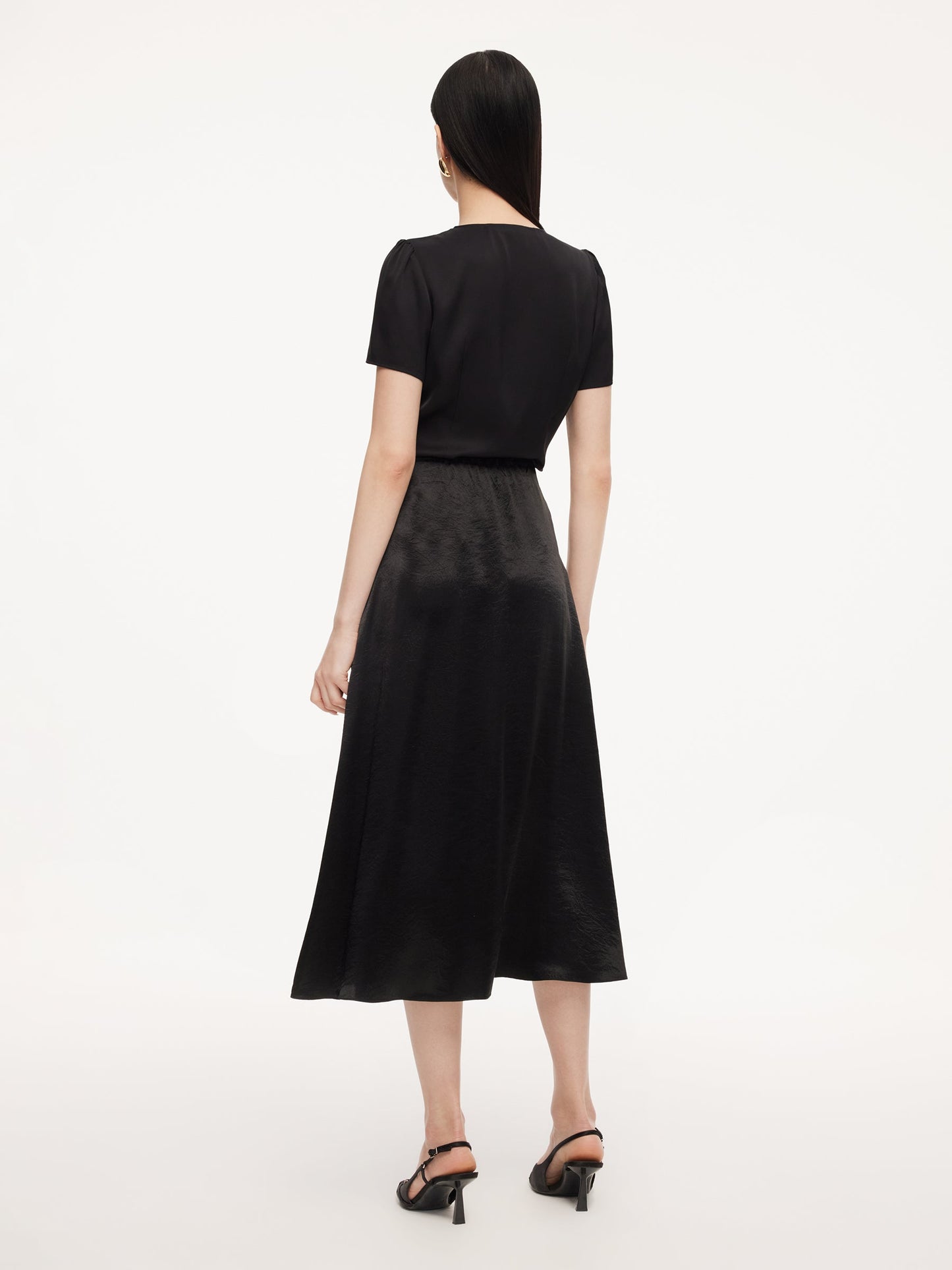100% Acetate Women A-Line Skirt