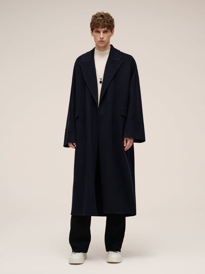 100% Wool Unisex Wrap Overcoat