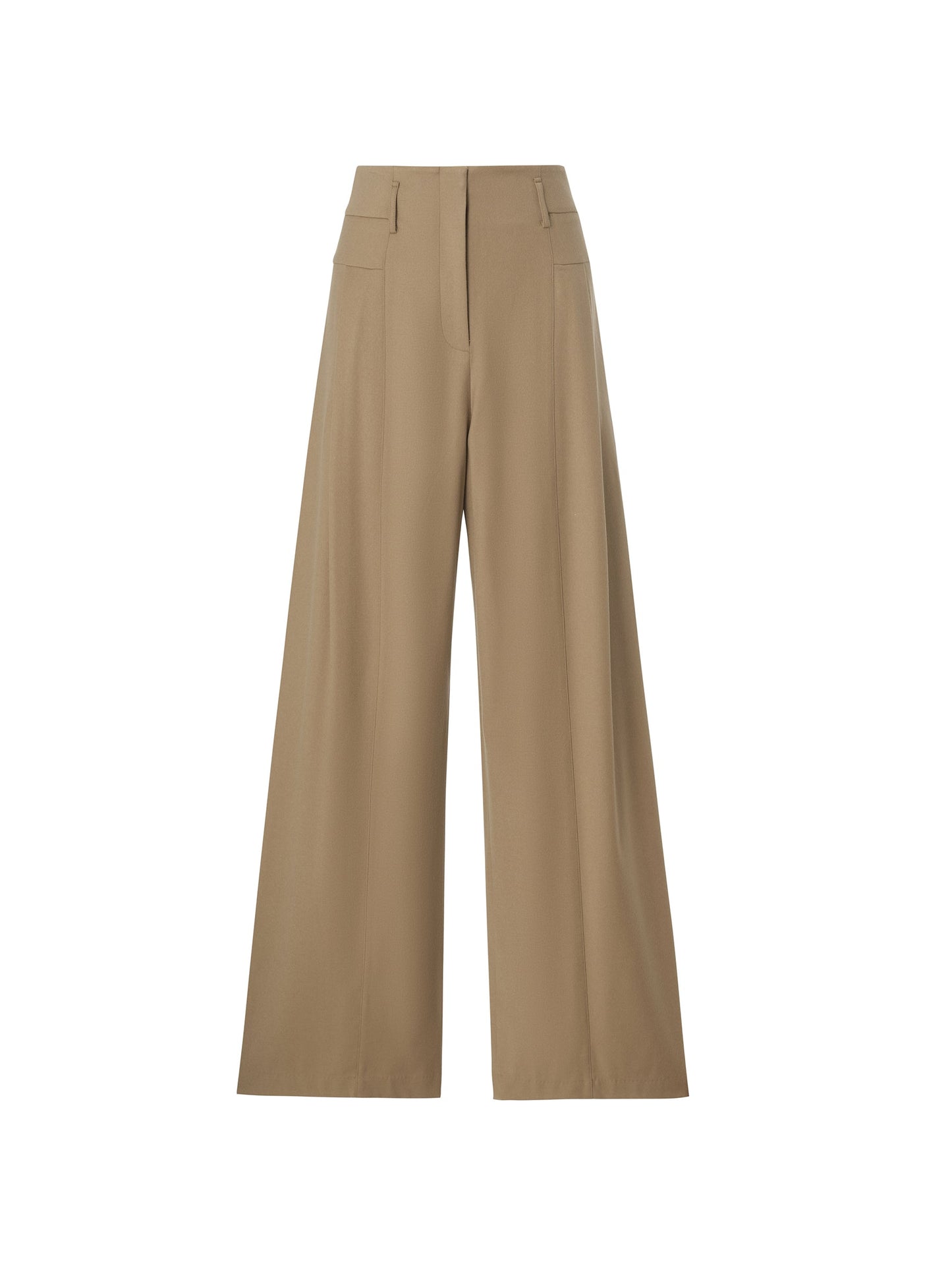 Cashmere Wool Blend Women Wide Leg Pants