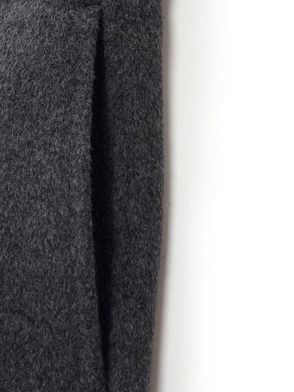 100% Wool Wide Lapel Women Overcoat