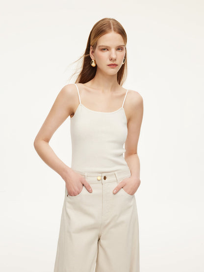 Elastic Straps Women Knit Camisole