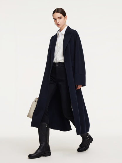 100% Wool Unisex Wrap Overcoat