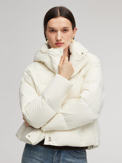 Windproof Hooded Goose Down Jacket