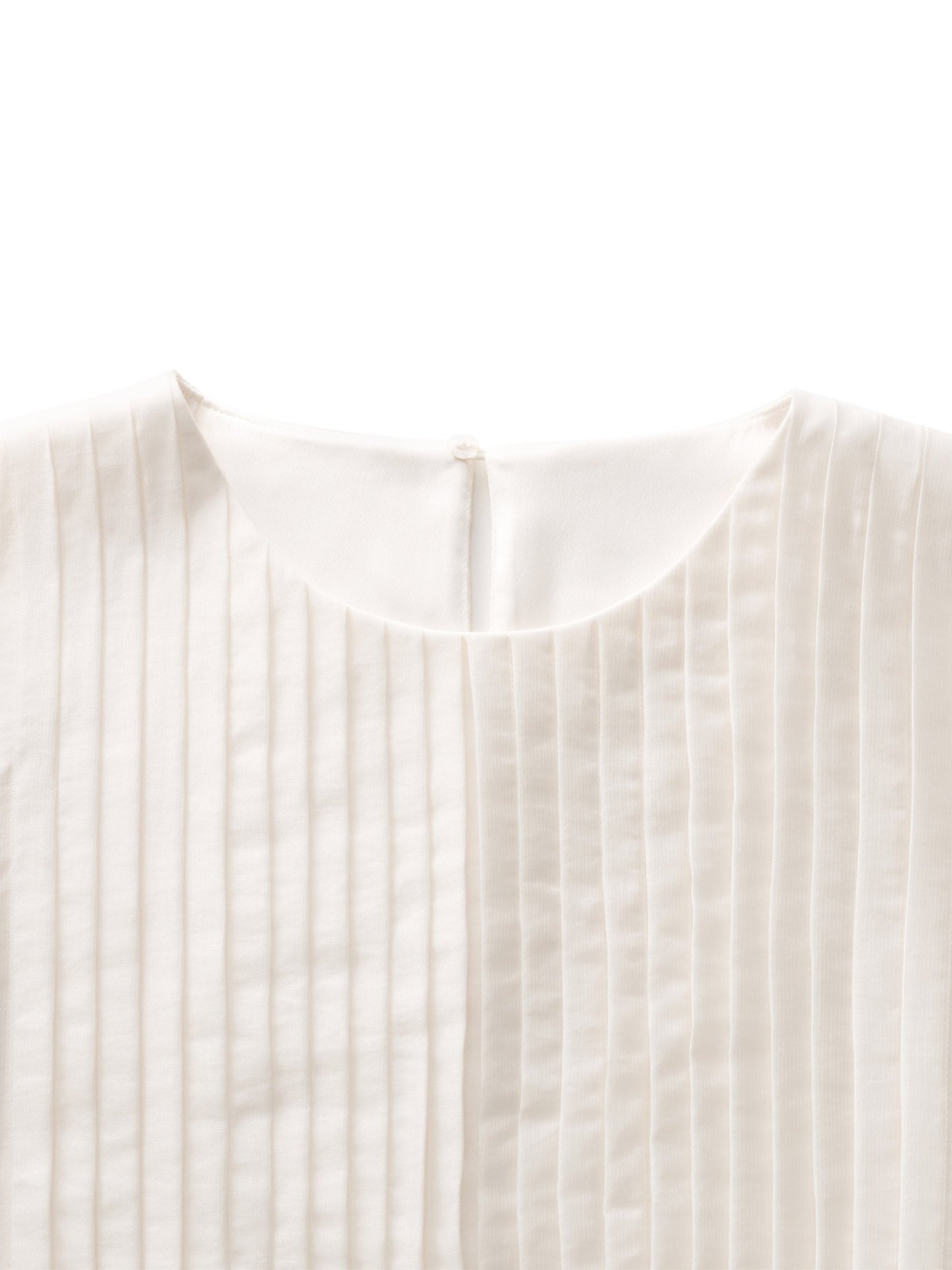 Tencel Blend Pleated Women Loose A-Line Maxi Dress