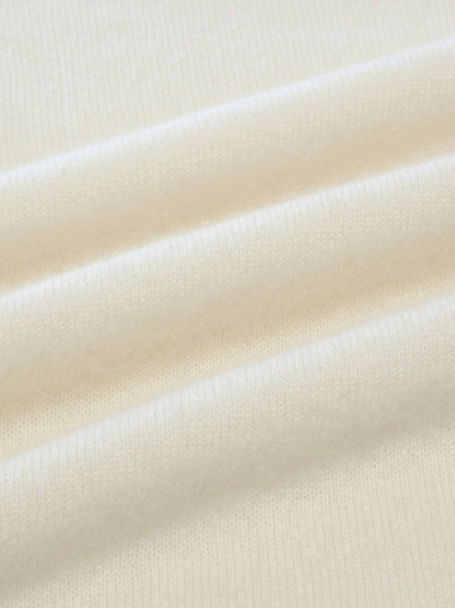 100% Cashmere Seamless Turtleneck Women Knit Top