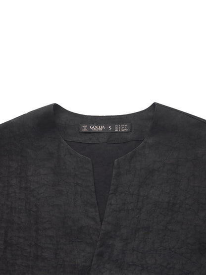 18 Momme Xiang Yun Silk Diagonal Placket Women Jacket