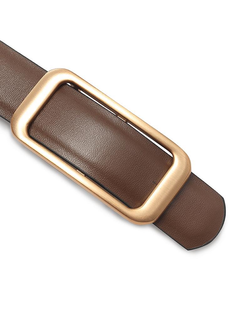 Black And Brown Simple Reversible Leather Belt