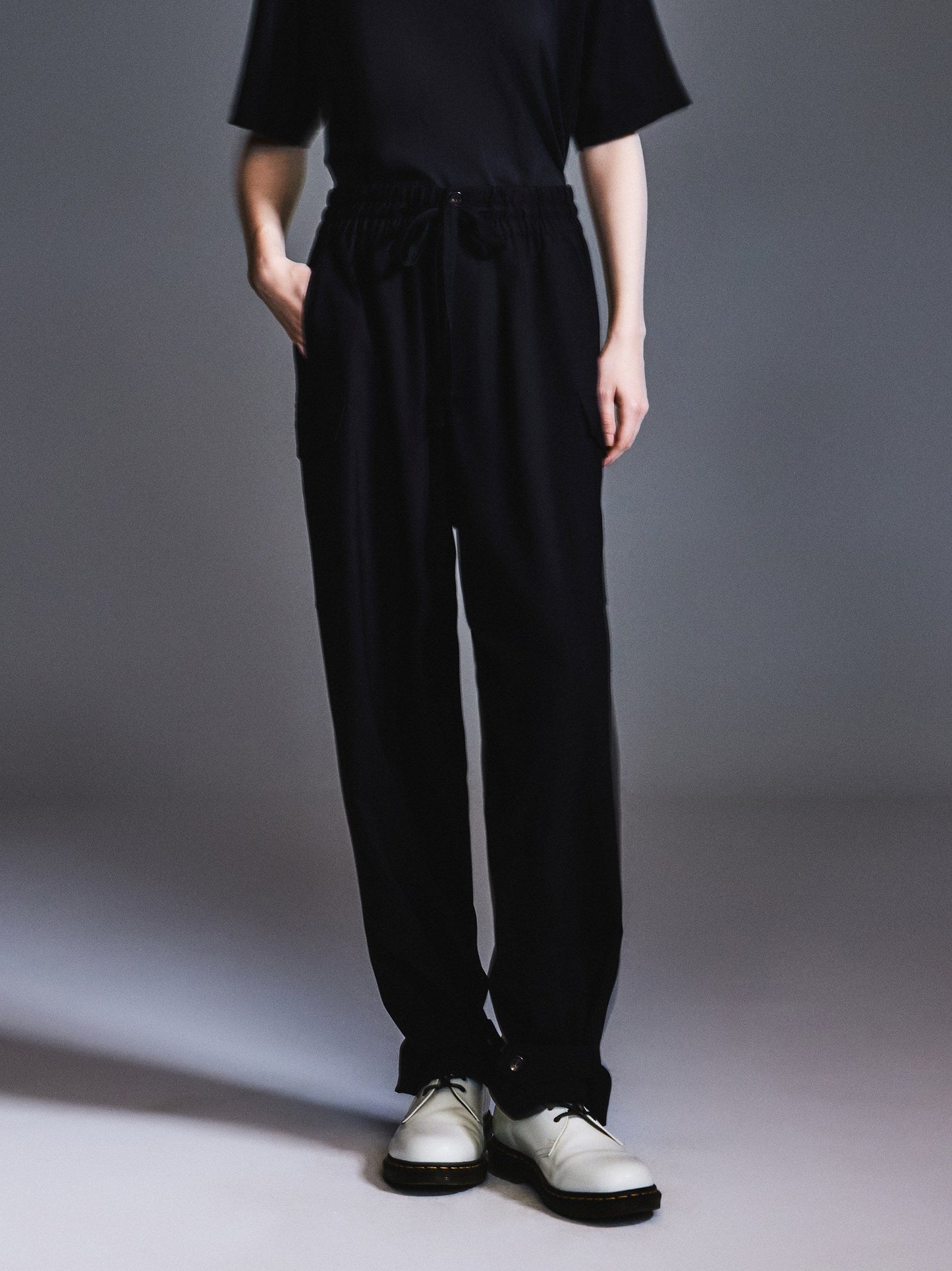 Machine Washable Wool Blend Unisex Straight Leg Pants