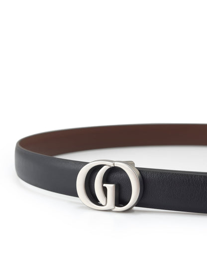 GO Letter Women Leather Belt Size Small