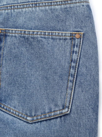 100% Cotton Denim Women Tapered Ankle Jeans