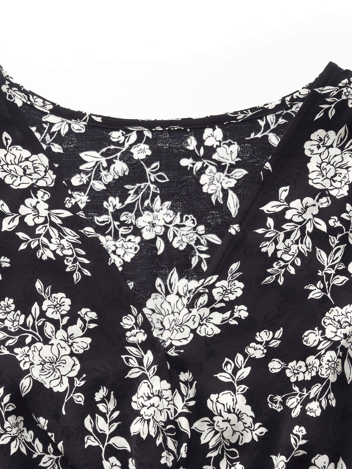 Floral Print Twist Front Women Midi Dress