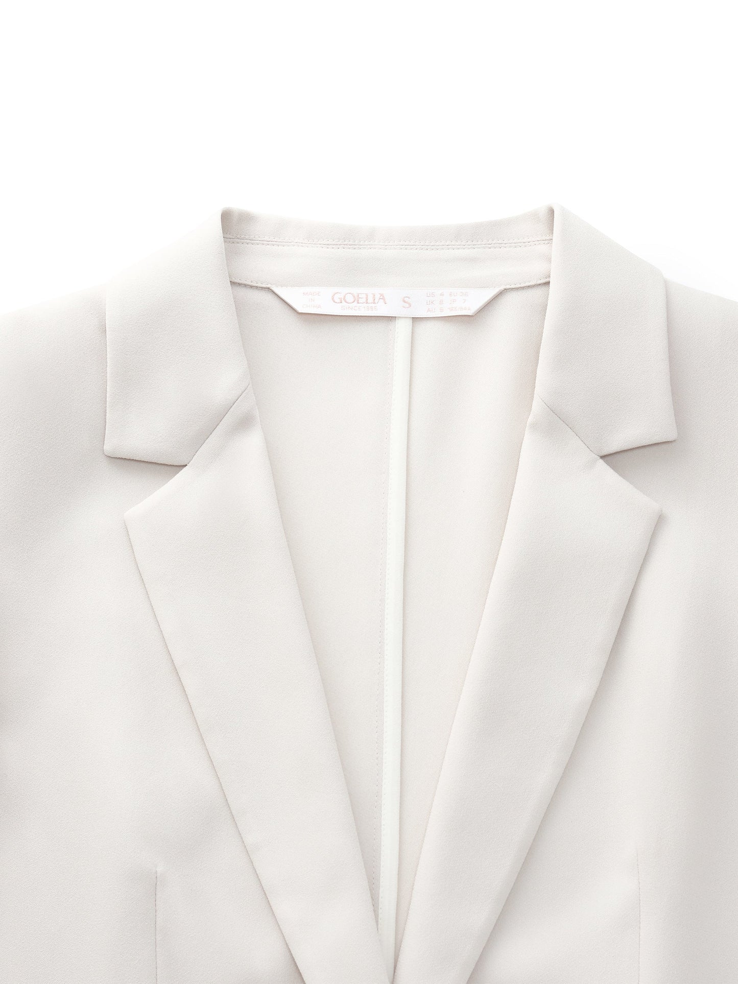 Acetate Blend 3/4 Sleeve Women Blazer