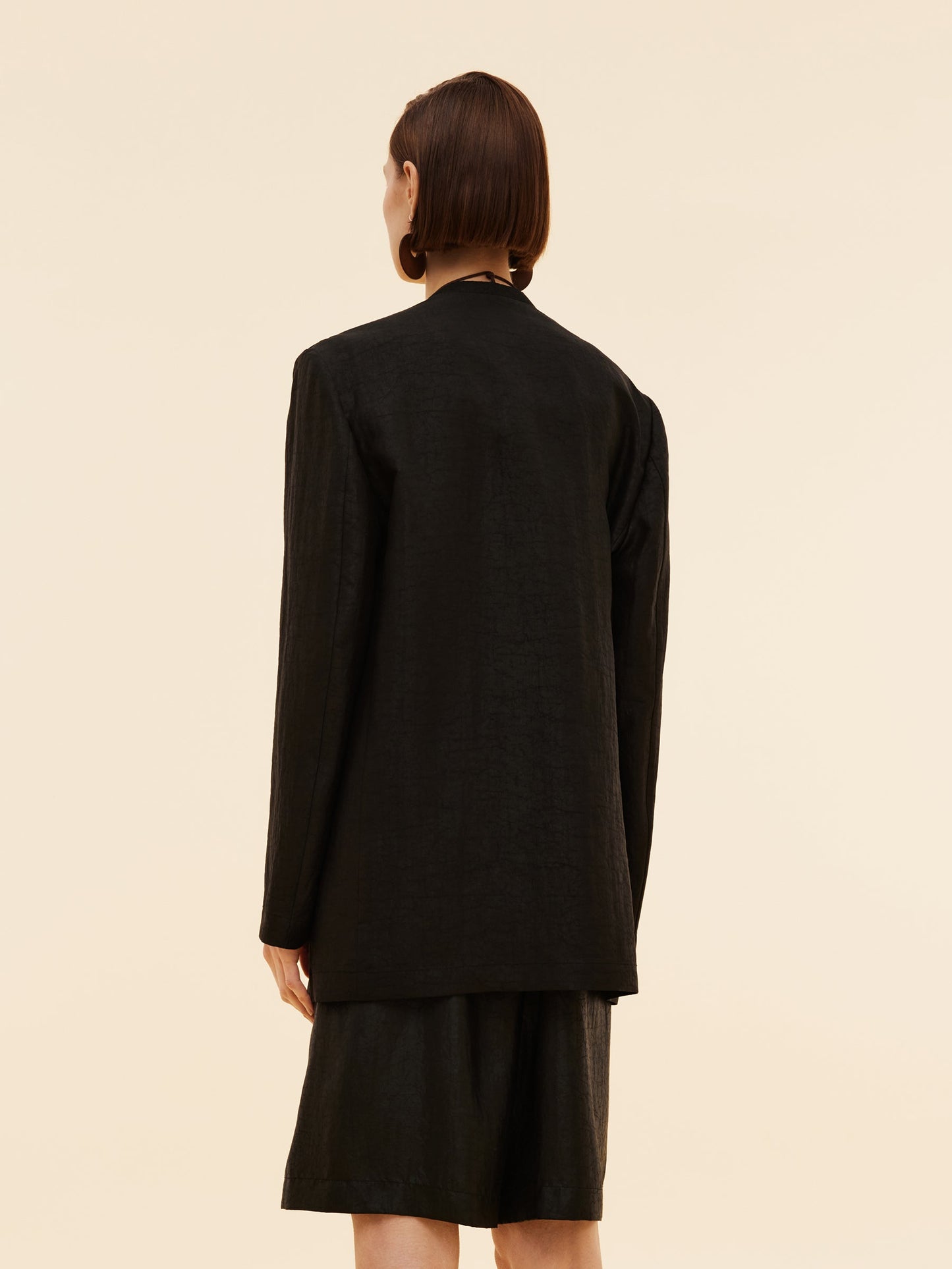 22MM Xiang Yun Silk Unisex Collarless Blazer