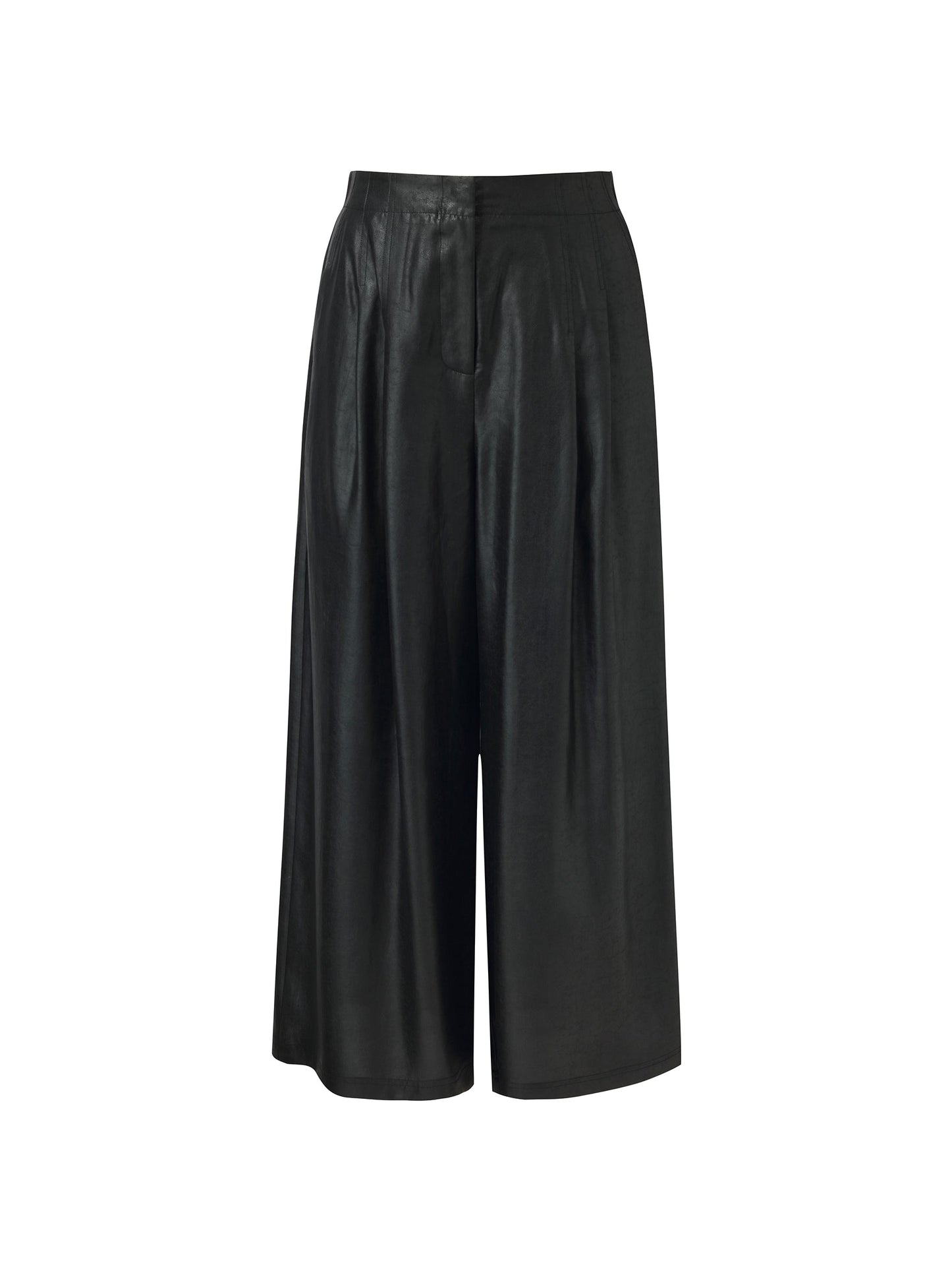 16MM Xiang Yun Silk Women Wide Leg Ankle Length Pants