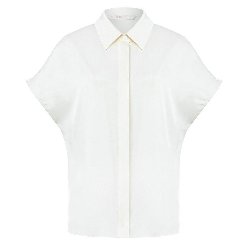 22 Momme Silk Short Sleeve Women Shirt