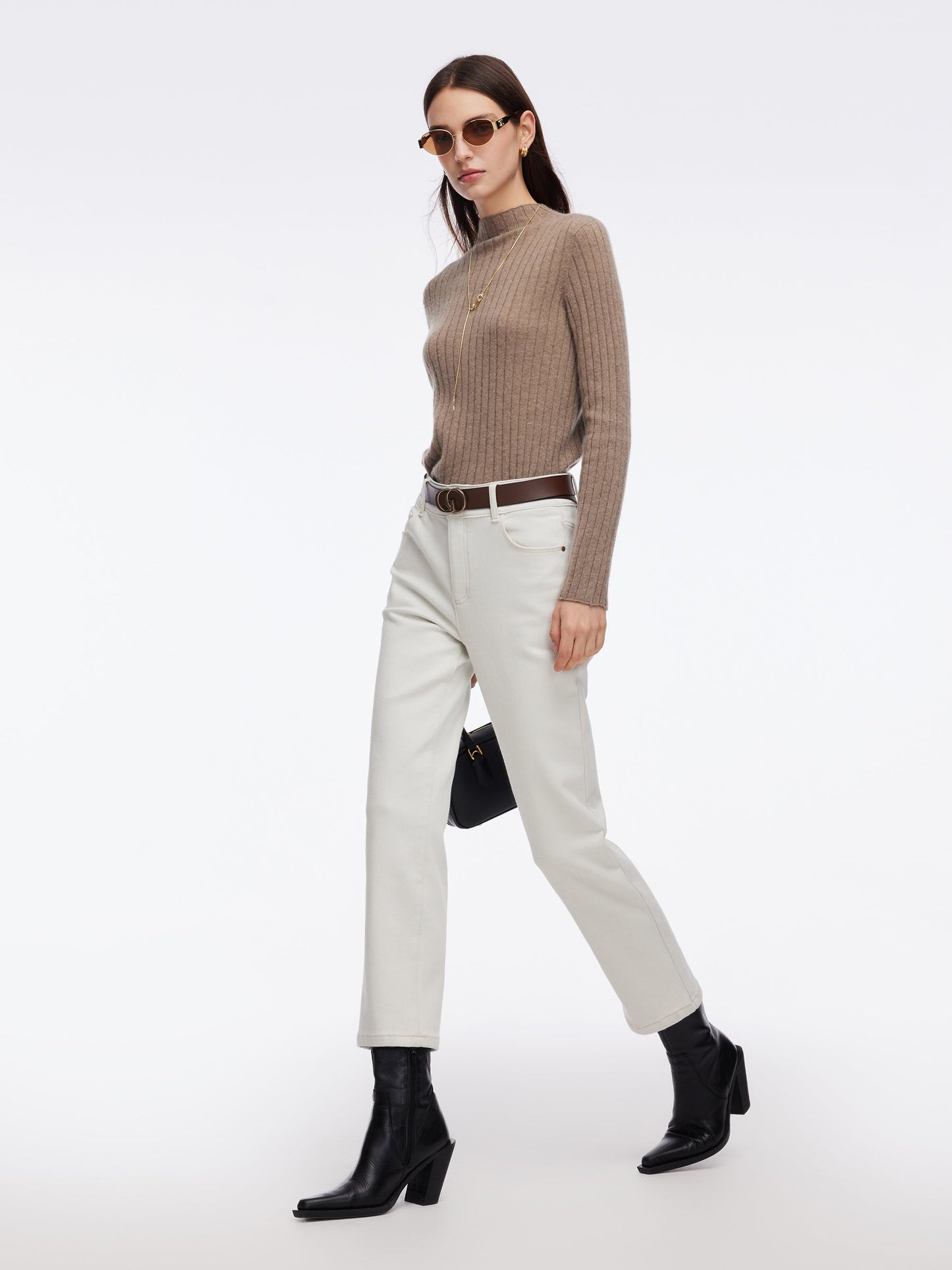 Denim Fleece Lined Women Ankle Length Jeans