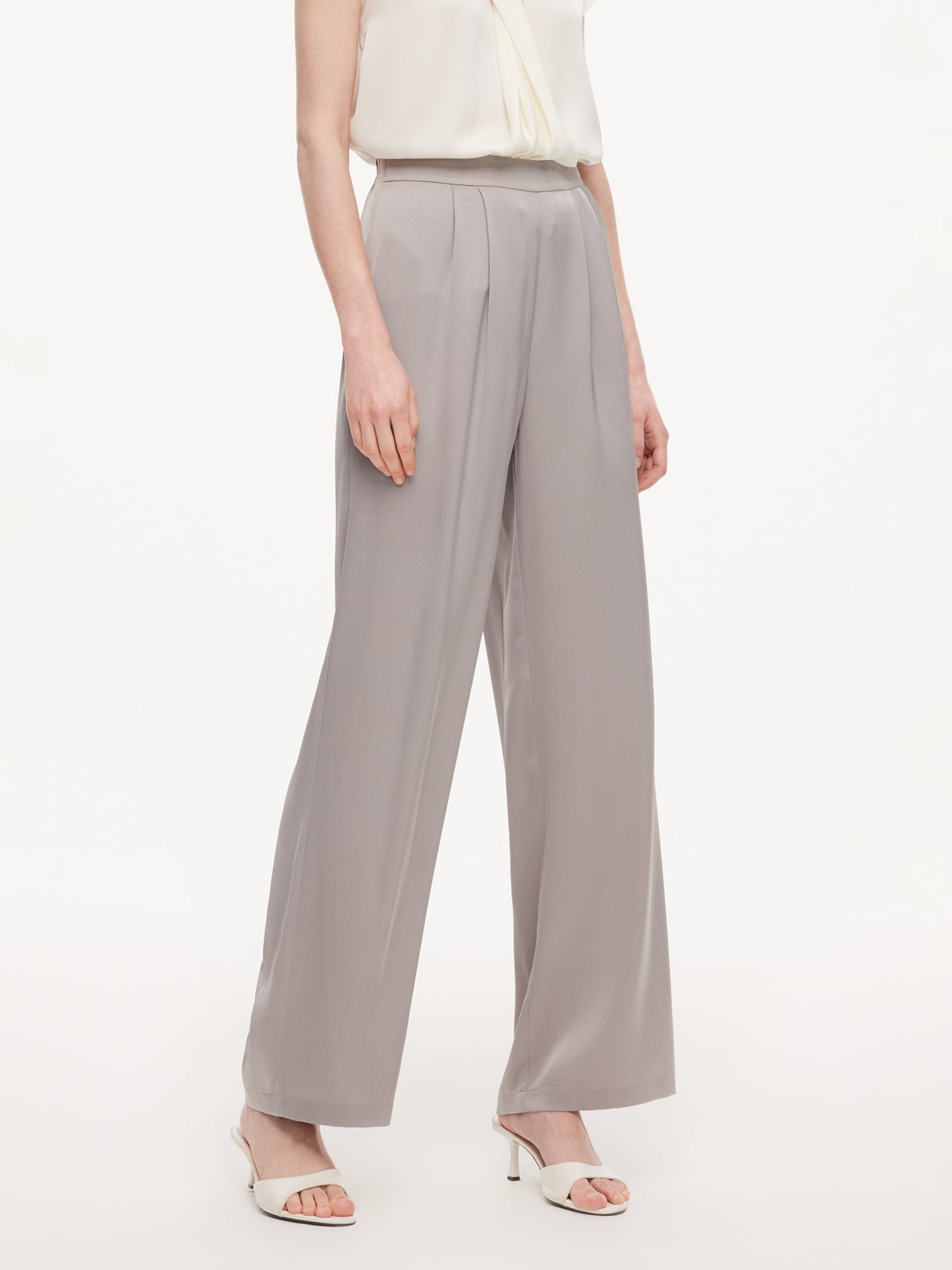 22MM Mulberry Silk Women Straight Leg Pants
