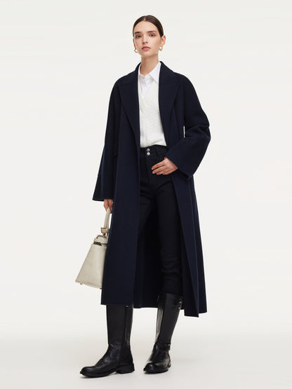 100% Wool Unisex Wrap Overcoat
