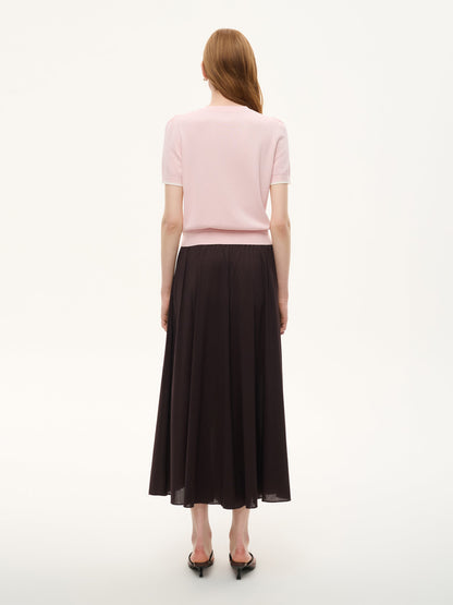 Cotton Blend A-Line Women Culottes