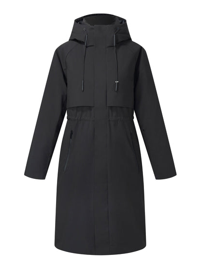 Hooded Unisex Goose Down Trench Coat