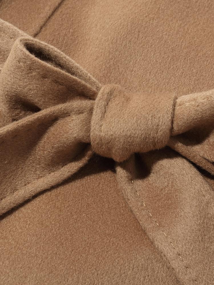 Pure Cashmere Tie-up Women Coat