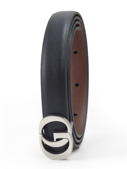 GO Letter Women Leather Belt Size Small
