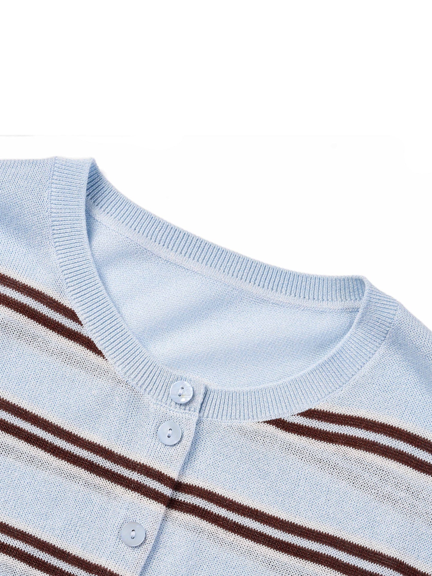 [Preview] Navy Combo Stripe Women Cardigan