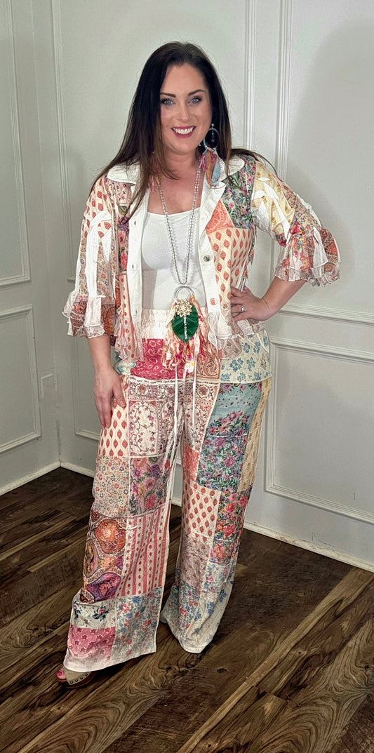 Origami - Perfect Patchwork Bloom Pants