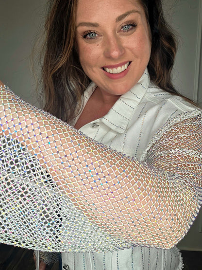 Sequin Denim Jacket