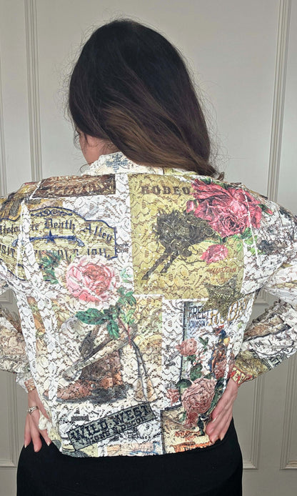 Origami - Lace Rodeo Jacket with Bling