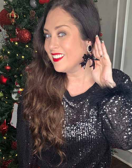 Christmas Bow Earrings