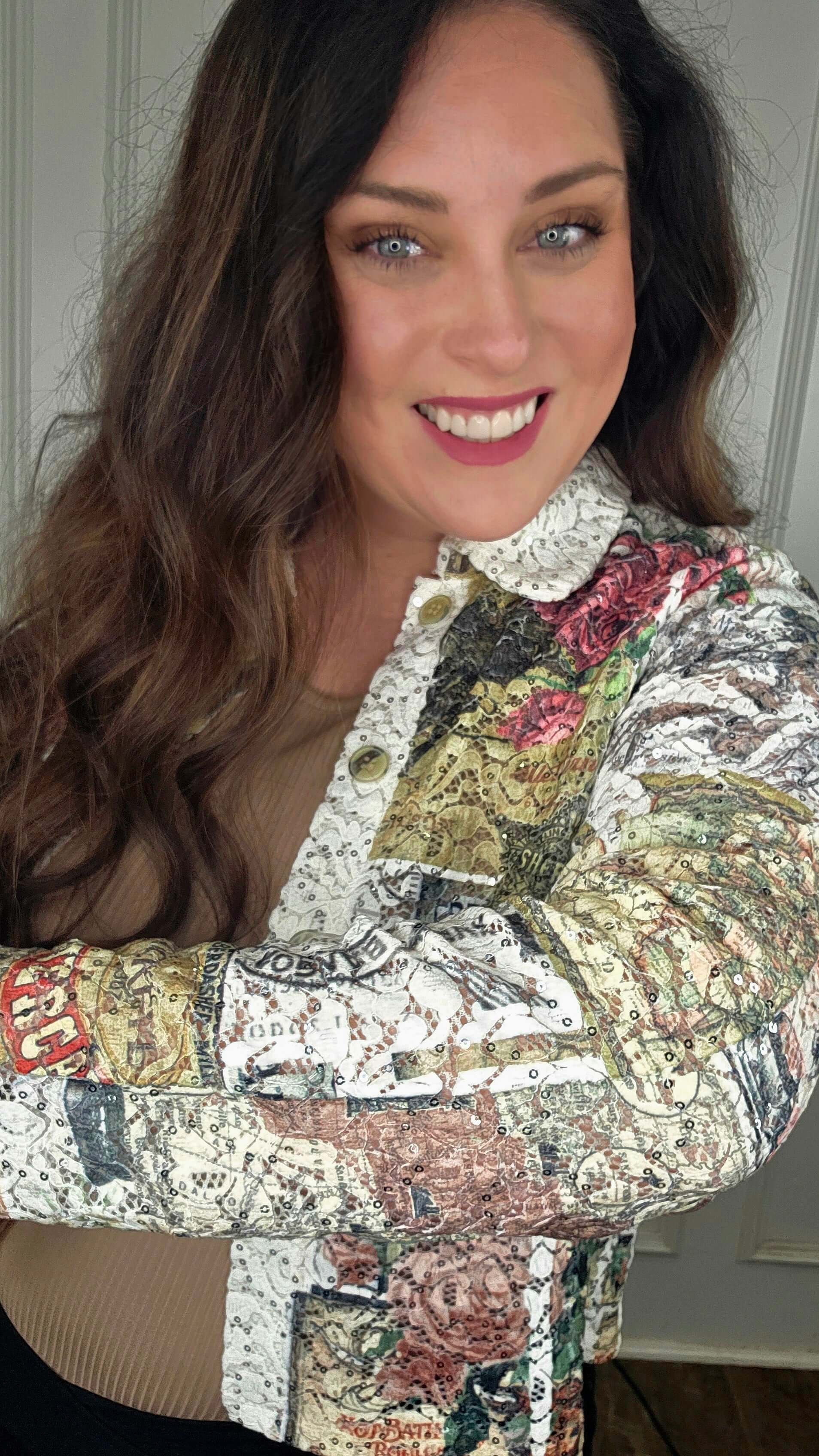 Origami - Lace Rodeo Jacket with Bling