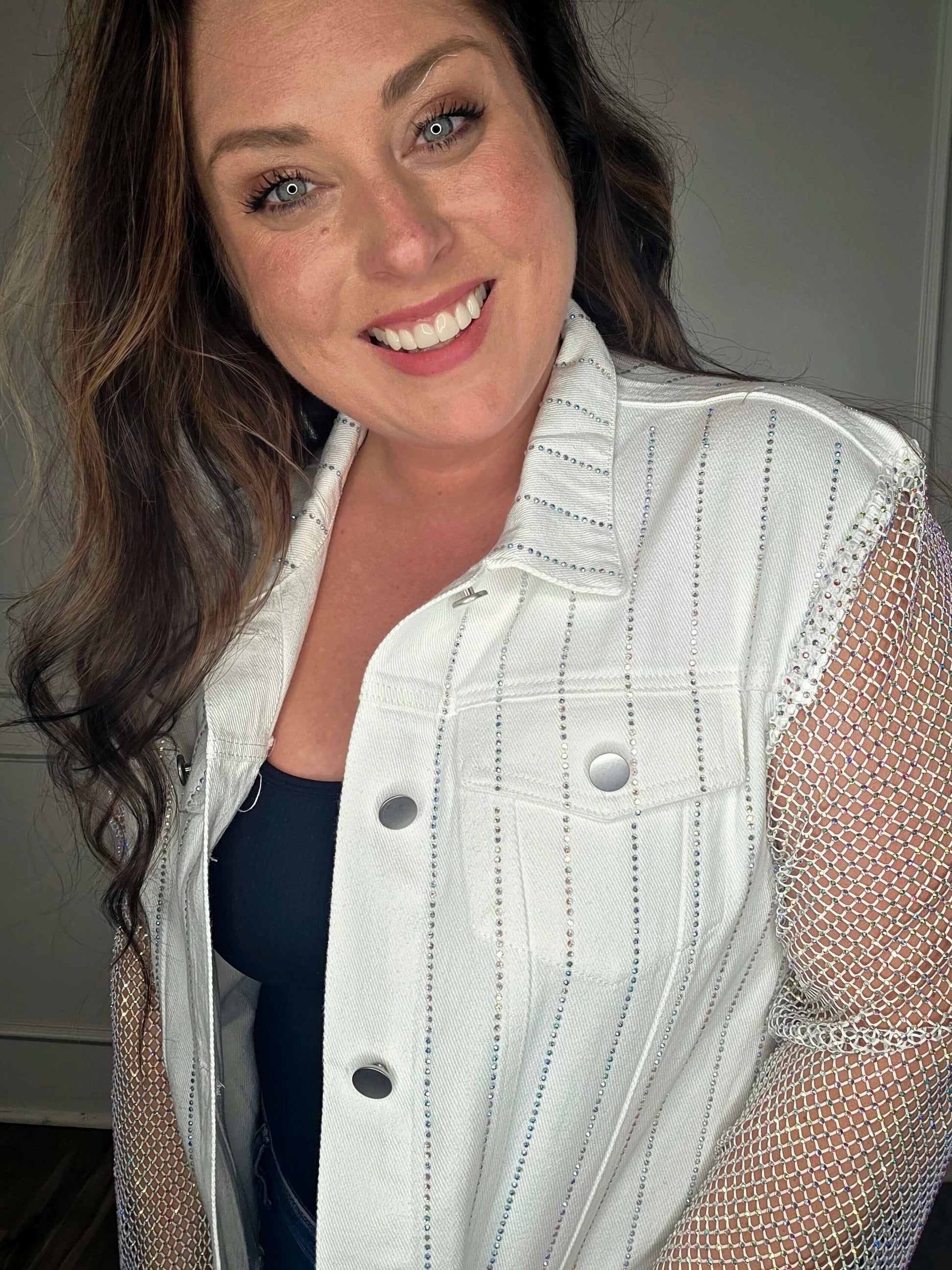 Sequin Denim Jacket